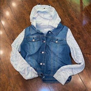 BOGO 50% off Cat and jack car ear denim sweater